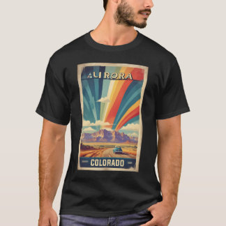 Aurora Colorado Usa Vintage Travel Tourism   T-Shirt