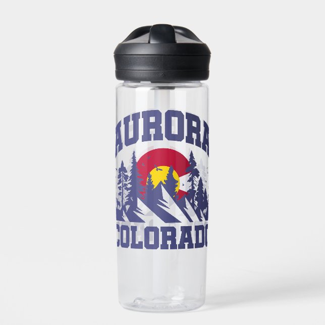 Aurora,Colorado Water Bottle (Front)