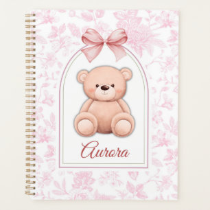 Aurora   Custom Pink Teddy Bear Nursery Design  Planner