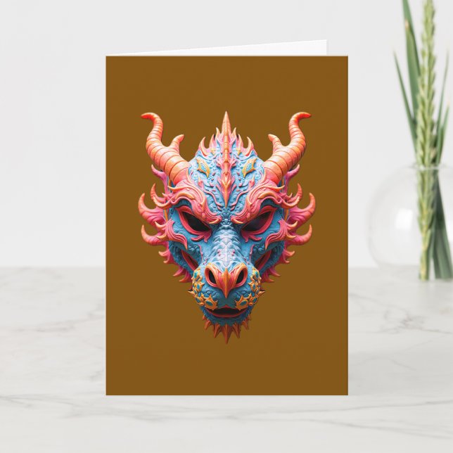 Aurora Dragon Mask Card (Front)