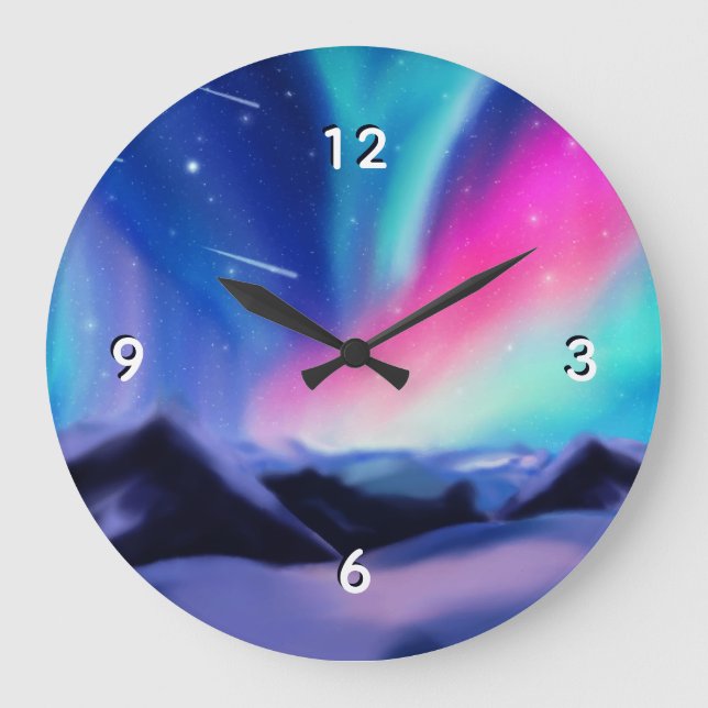Aurora Dreams Large Clock (Front)