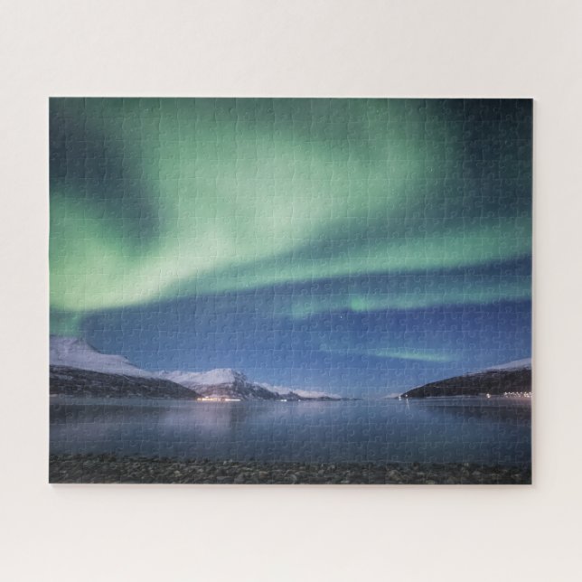 Aurora Fjord Puzzle (Horizontal)
