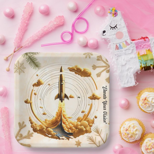 "Aurora Flight" Paper Plate (Party)