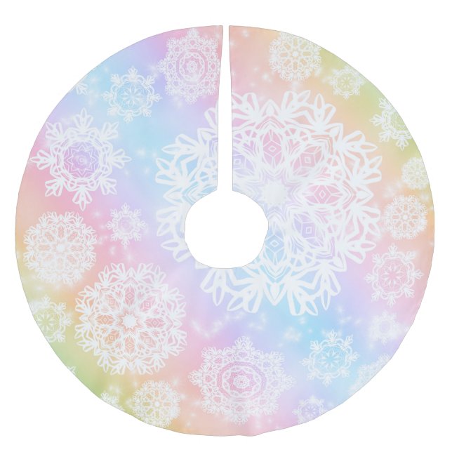 Aurora Frost Tree Skirt (Front)