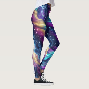 Aurora Galaxy Nebula Dream Pattern Leggings