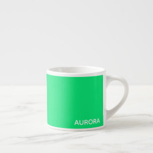 Aurora green color name espresso cup