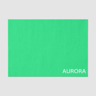Aurora green color name tissue paper