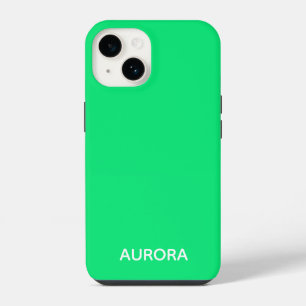 Aurora green colour name iPhone 14 case