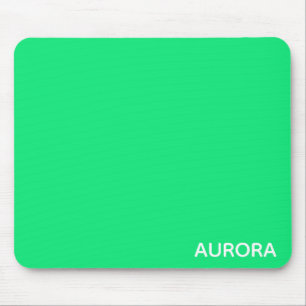 Aurora green colour name mouse mat