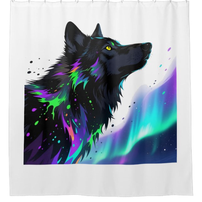 Aurora Howl Shower Curtain (Front)