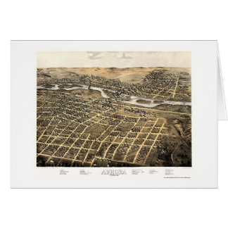 Aurora, IL Panoramic Map - 1867
