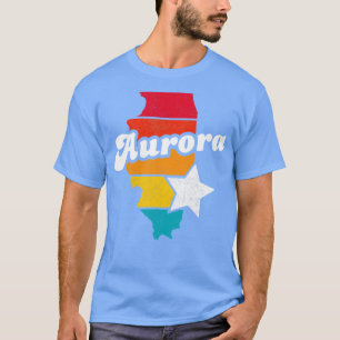 Aurora Illinois Vintage Distressed Souvenir 2 T-Shirt