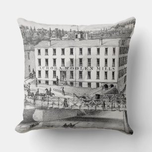 Aurora Illinois Woolen Mills 1871FOX RIVER Cushion