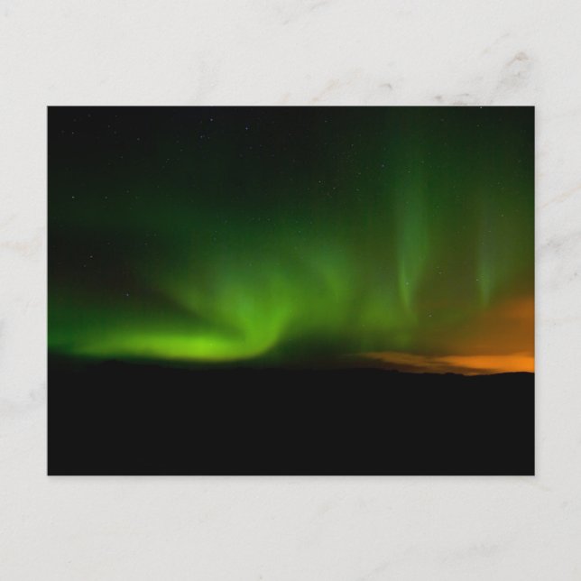 Aurora in Reykjanes Peninsula #2 Postcard (Front)