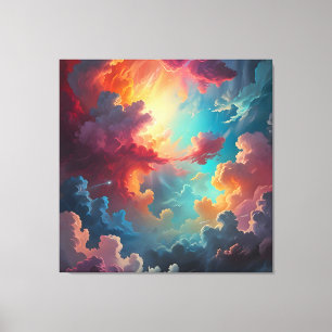 Aurora in the Clouds Canvas Print