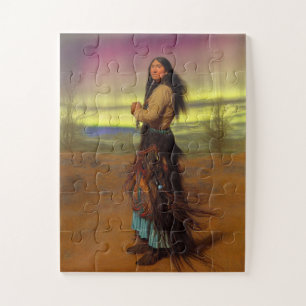 Aurora in the Desert Jigsaw Puzzle