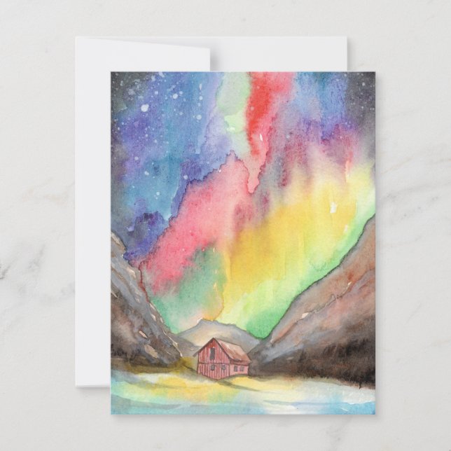Aurora in the Valley Card (Front)