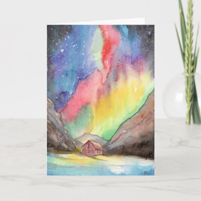 Aurora in the Valley Thank You Card (Front)