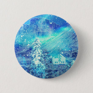 Aurora In Valleys 6 Cm Round Badge