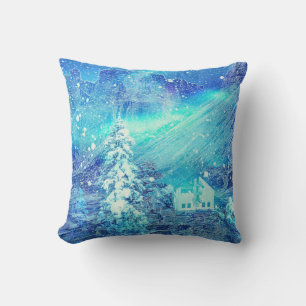 Aurora In Valleys Amazing Xmas Cushion