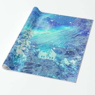 Aurora In Valleys Amazing Xmas Wrapping Paper
