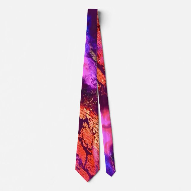 Aurora-Inspired Luxury Art Tie (Front)