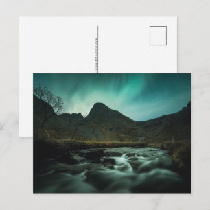 Aurora Landscape Holiday Postcard