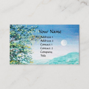AURORA / MAGIC TREE, green, blue Business Card