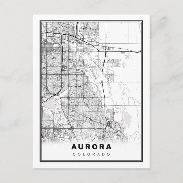 Aurora Map Postcard (Front)
