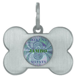 Aurora Matata Art Print Pet Name Tag