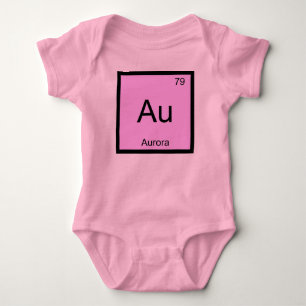 Aurora Name Chemistry Element Periodic Table Baby Bodysuit