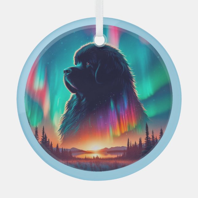 Aurora Newfoundland Dog Ornament  (Front)