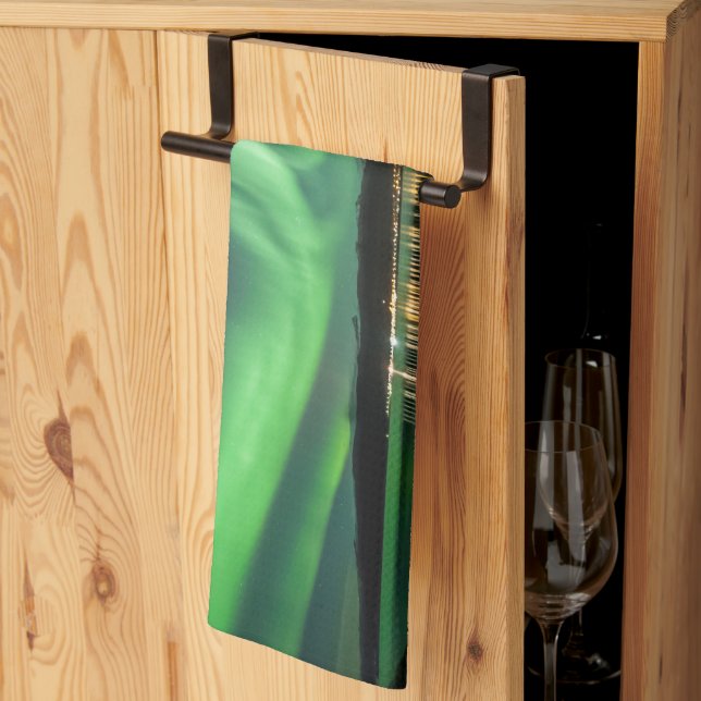 Aurora Night Tea Towel (Thirds Fold)