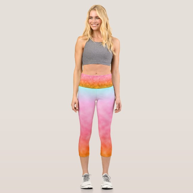 Aurora of Dawn Capri Leggings (Front)