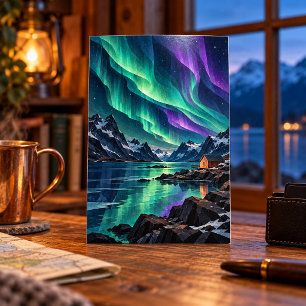 Aurora over the Inlet Art Print