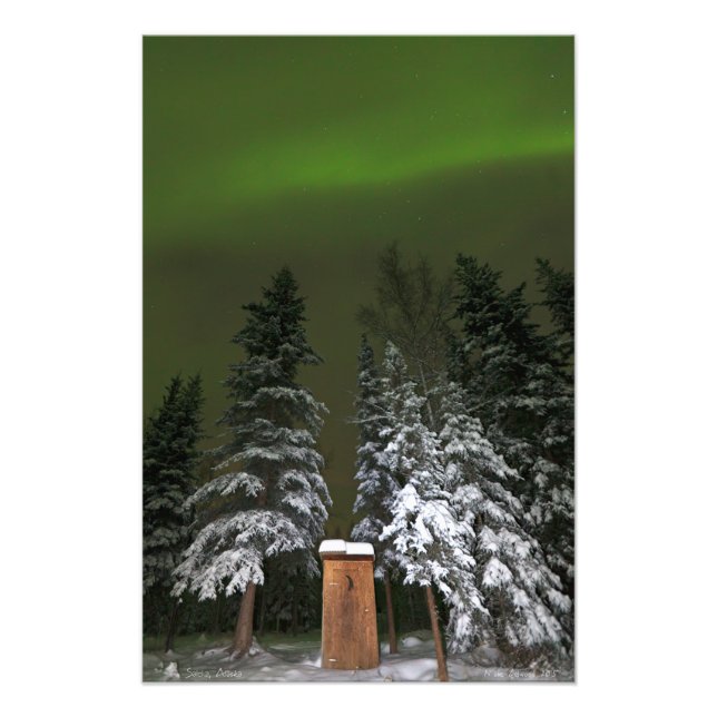 Aurora Over the Outhouse Photo Print (Front)