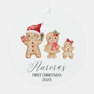 Aurora Personalized Baby's First Christmas Metal Tree Decoration