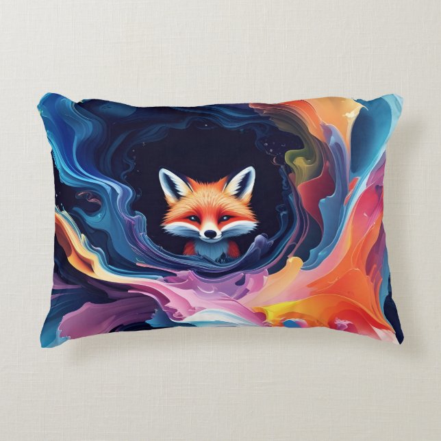 "Aurora’s Spirit" Decorative Cushion (Front)
