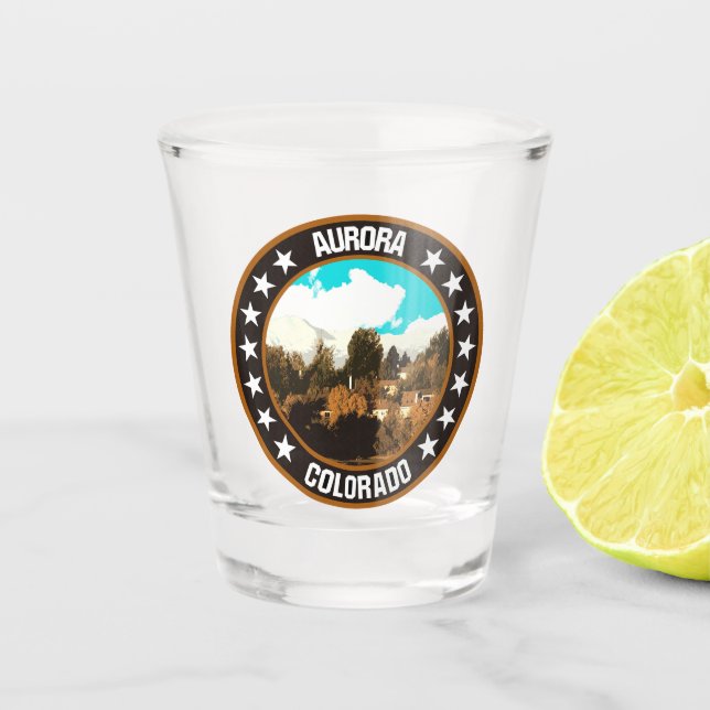Aurora                                             shot glass (Front)