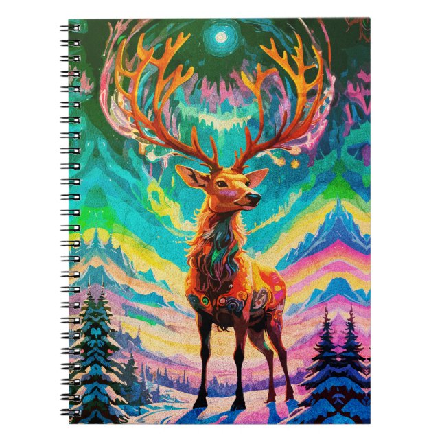Aurora Stag: Magic in the Night Notebook (Front)