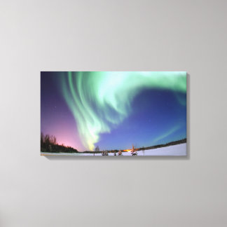 Aurora wrapped canvas print