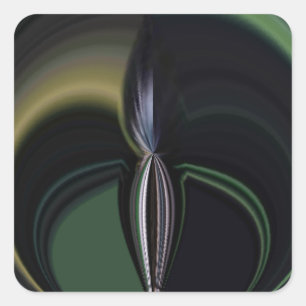 Aurora's Embrace: Cosmic Kaleidoscope Square Sticker