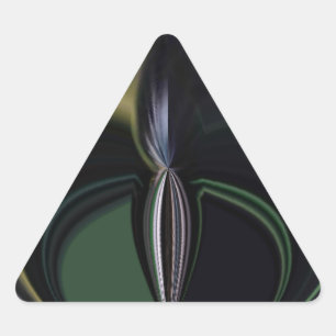 Aurora's Embrace: Cosmic Kaleidoscope Triangle Sticker