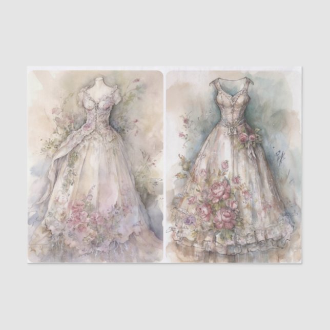 Auroras Gowns  Tissue Paper (Front)