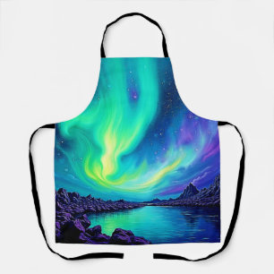 Aurora's Magical Night Sky Dance Design Apron