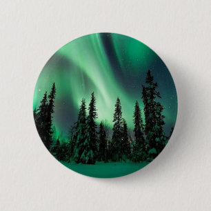 AURORAS OF ALASKA 6 CM ROUND BADGE