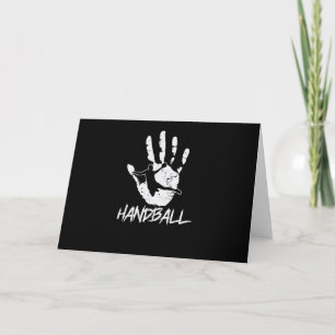 aus Hand und Ball wird Handball Card