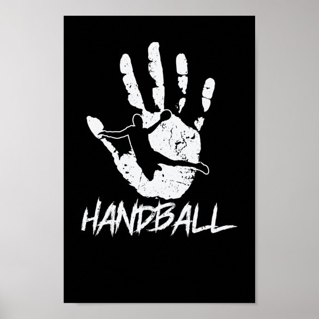 aus Hand und Ball wird Handball Poster (Front)