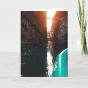 ausable chasm rafting holiday card