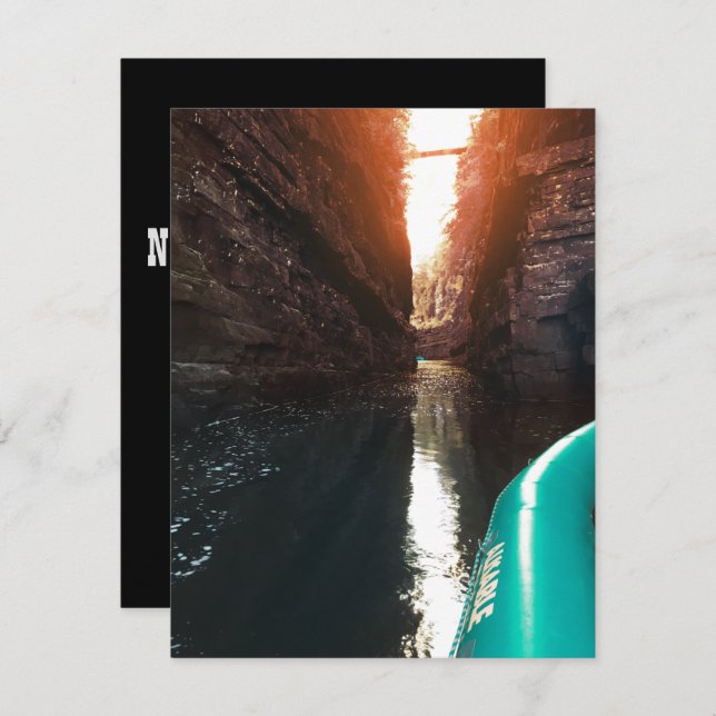 ausable chasm rafting invitation (Front/Back)